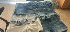 Women Mixed Clothing Lot Denim Jeans Shorts Skirts Tops Multicolor Mixed Size