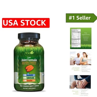Natural Joint Formula with Glucosamine & Omega-3 - 90 Fast-Acting Soft-Gels