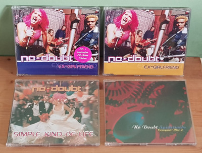 4x NO DOUBT CD Singles / Simple Kind PROMO CD Ex-Girlfriend 1 & 2 Spiderwebs CD2