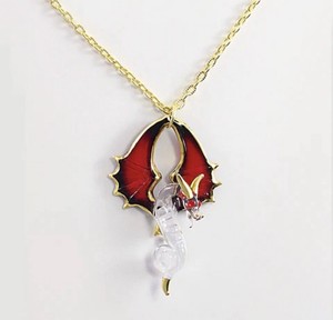 Authentic Dragonfire Crystal Pendant Golden Guardian