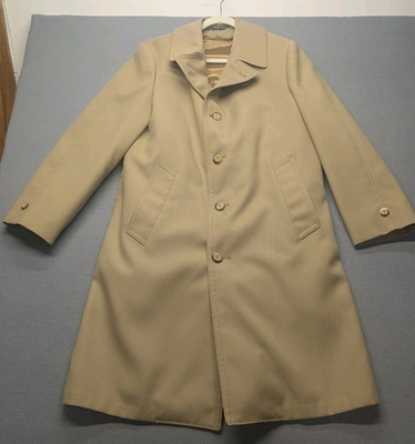 #ad Vintage SEARS outerwear Trench Coat with Zip In Insulated Inner Liner 36 Regular $39.99