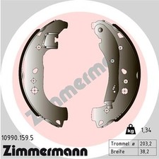 ORIGINAL® Zimmermann Bremsbackensatz Hinten für VW POLO VI Seat IBIZA V
