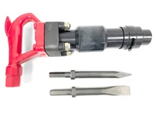 Pneumatic Air 4 Bolt Chipping Hammer CH3RHX + 2 Bits
