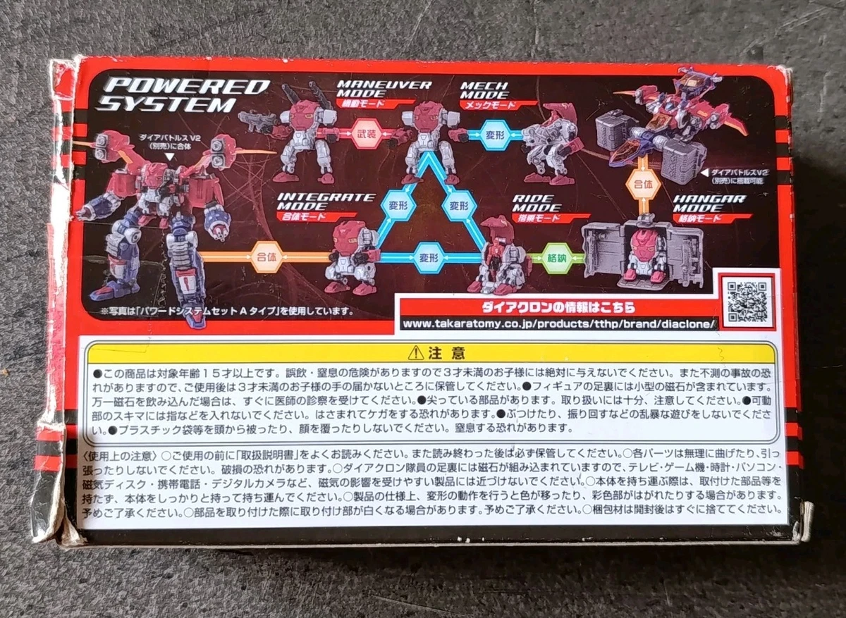Juego de Sistema Alimentado TAKARA TOMY Diaclone DA-03 B - Original de Japón
