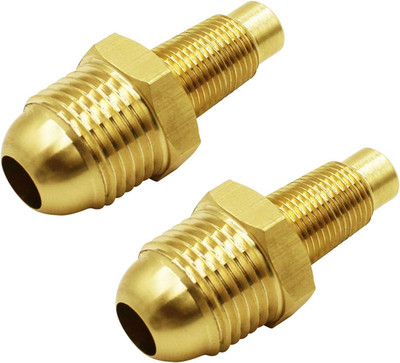 MENSI Gas Orifice Jets Connector Brass Hose Fitting 3/8'' Flare X 1/8'' MNPT Propa
