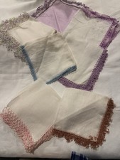 Vintage Hankie Lot Of 7 1