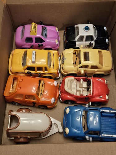 Chevron Cars Vintage Toy Cars Lot Of 8