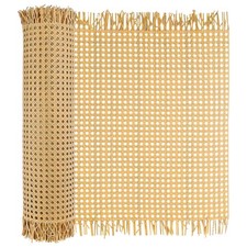 16"x13 FT Plastic Rattan Cane Webbing, Woven Open Mesh Cane Net Roll for DIY ...