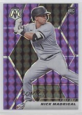2021 Panini Mosaic Rookie Purple Mosaic Prizm 43/49 Nick Madrigal #244 uk2