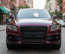 Kühlergrill für Audi Q5 8R 2008-2012 Waben Design Frontgrill Schwarz Hochglanz
