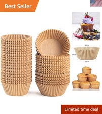 Fodere per cupcake naturali standard numero 500, senza odore, muffi di carta a prova di grasso...