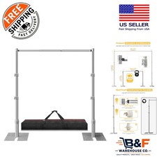Sturdy 10x10ft Pipe and Drape Backdrop Stand - Perfect for Weddings and Parties