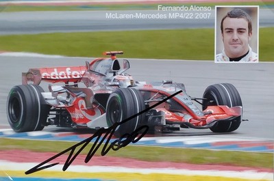 Formel 1, Autogramm Fernando Alonso, Formel 1 2001-2026
