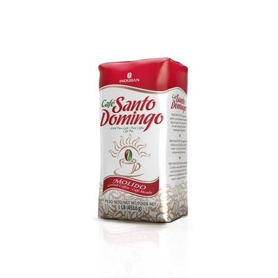 Café Santo Domingo, 16 oz Bag, Ground 16 Ounce (Pack of 1), Red and White