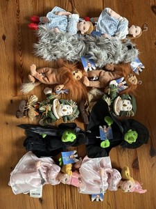 Warner Brothers Wizard of Oz plush characters X 12 with tags