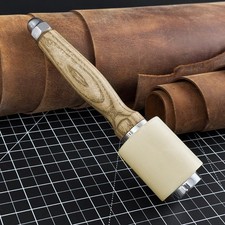 Leather Nylon Hammer 1.85'' Head Jewelry Craft Mallet Non Marring Tool DIY Craft