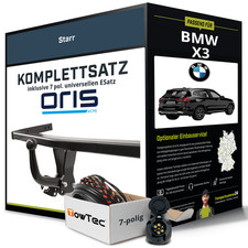 Für BMW X3 Typ G01 , F97 , G08 Anhängerkupplung starr +eSatz 7pol uni 17- NEU