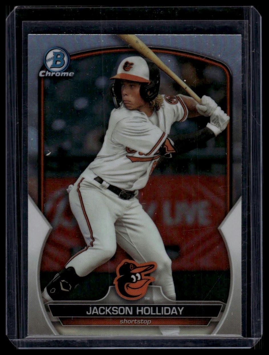 Jackson Holliday 🟡 2023 Bowman Draft #BDC-118 Chrome Refractor