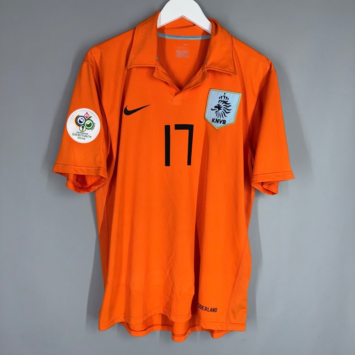 HOLLAND NETHERLAND NATIONAL TEAM 2006/2007/2008 HOME SHIRT NIKE