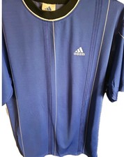Vintage 90's Adidas Socer  Shirt Soccer Mens Jersey Blue Rare Size L , Lk Nw