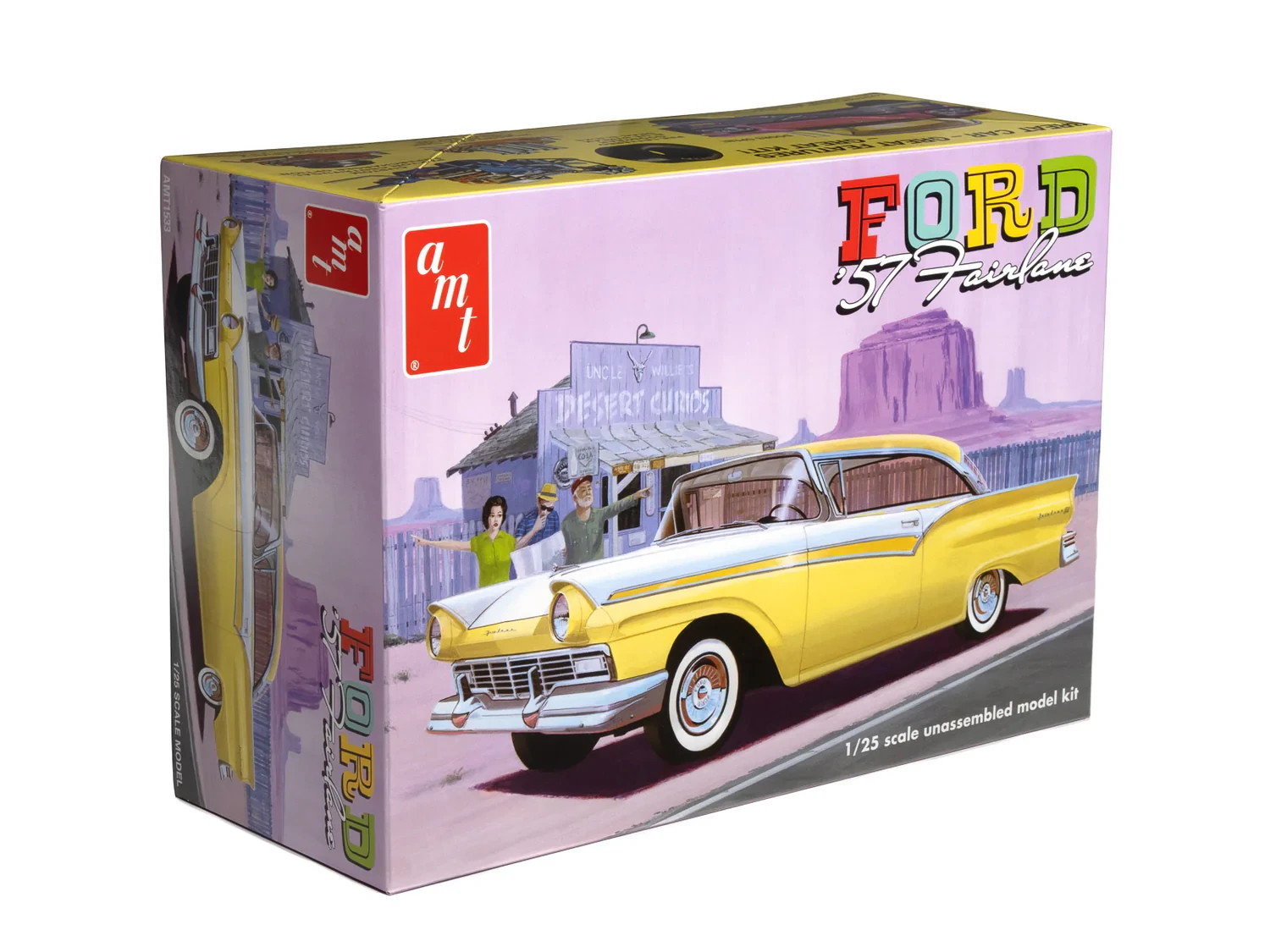 AMT 1957 Ford Fairlane Hardtop 3n1 1/25 Model Kit AMT1533
