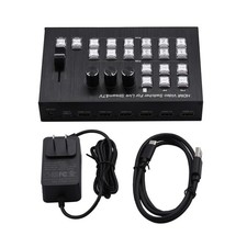 4K Video Switcher HDMI Camera Broadcast Station Controller For laptops/Cameras
