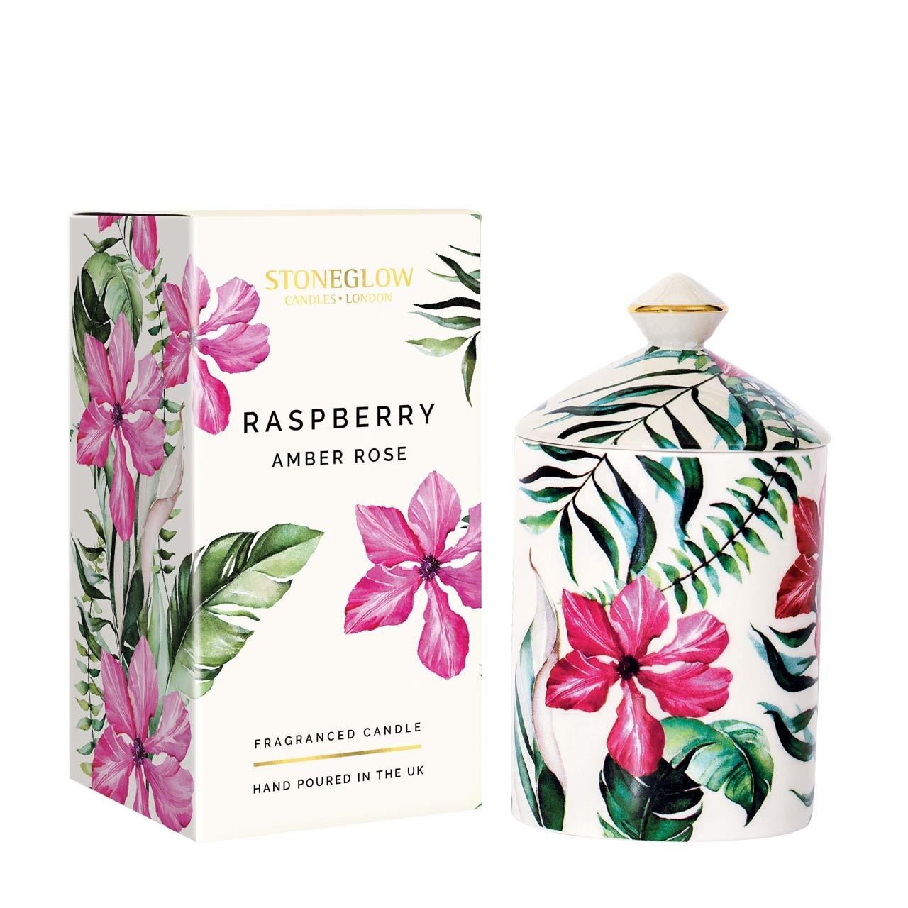 Stoneglow Candles Urban Botanics Tumbler Candle - Raspberry Amber Rose