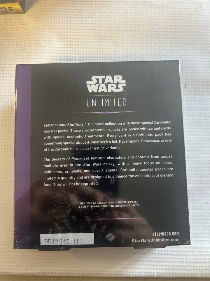 Star Wars Unlimited: Secrets of Power Carbonite Booster Box - Image 2 of 3