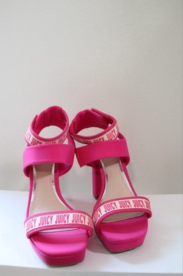 NWOB Juicy By Juicy Couture J-Glissa Platform Sandals Size 8.5 Block Heel