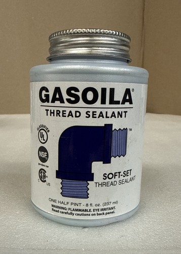 1/2 PINT Gasoila Soft-Set Pipe Thread Sealant with PTFE Paste, Non Hardening