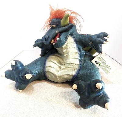Creatures of Delight Rubber Monster HUGO Old, Squashed ,Cracked, Halloween Prop