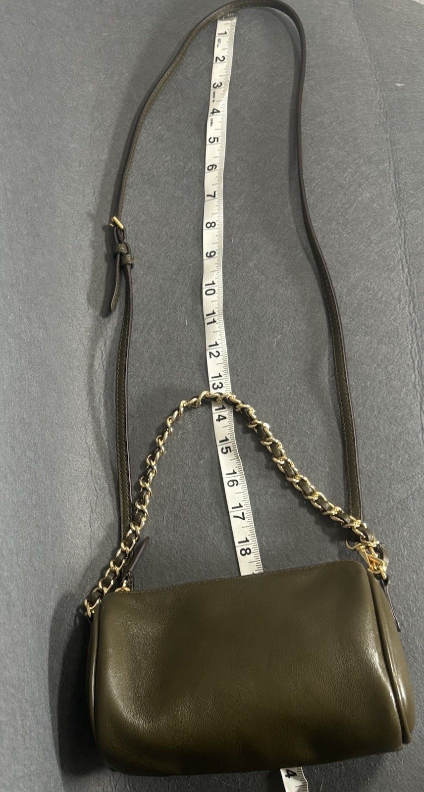 Lauren Ralph Lauren Crossbody Bag Women's One Size Olive Green Leather Chain thumbnail 19