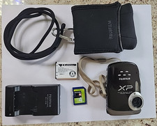 Fujifilm FinePix XP10 Waterproof Camera Zoom Black. Charger, Battery, Case Incl