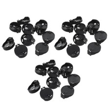 30pcs Black Round Button Battery Holder Case for CR2032 2016 2025 A8U89709