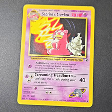 Wizards of the Coast Sabrina's Slowbro 60/132 Gym Heroes Unlimited Rare 70HP Eng on eBay