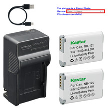 Kastar Battery AC  USB-C Charger for Canon NB-12LH VIXIA Mini X LEGRIA Mini X