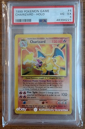 Charizard graded PSA 4 for sale on eBay