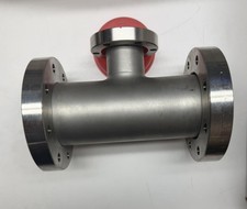 4.5" to 2.75" CF Reducer Tee DN63CF DN35CF-DN40CF UHV CONFLAT Stainless Steel