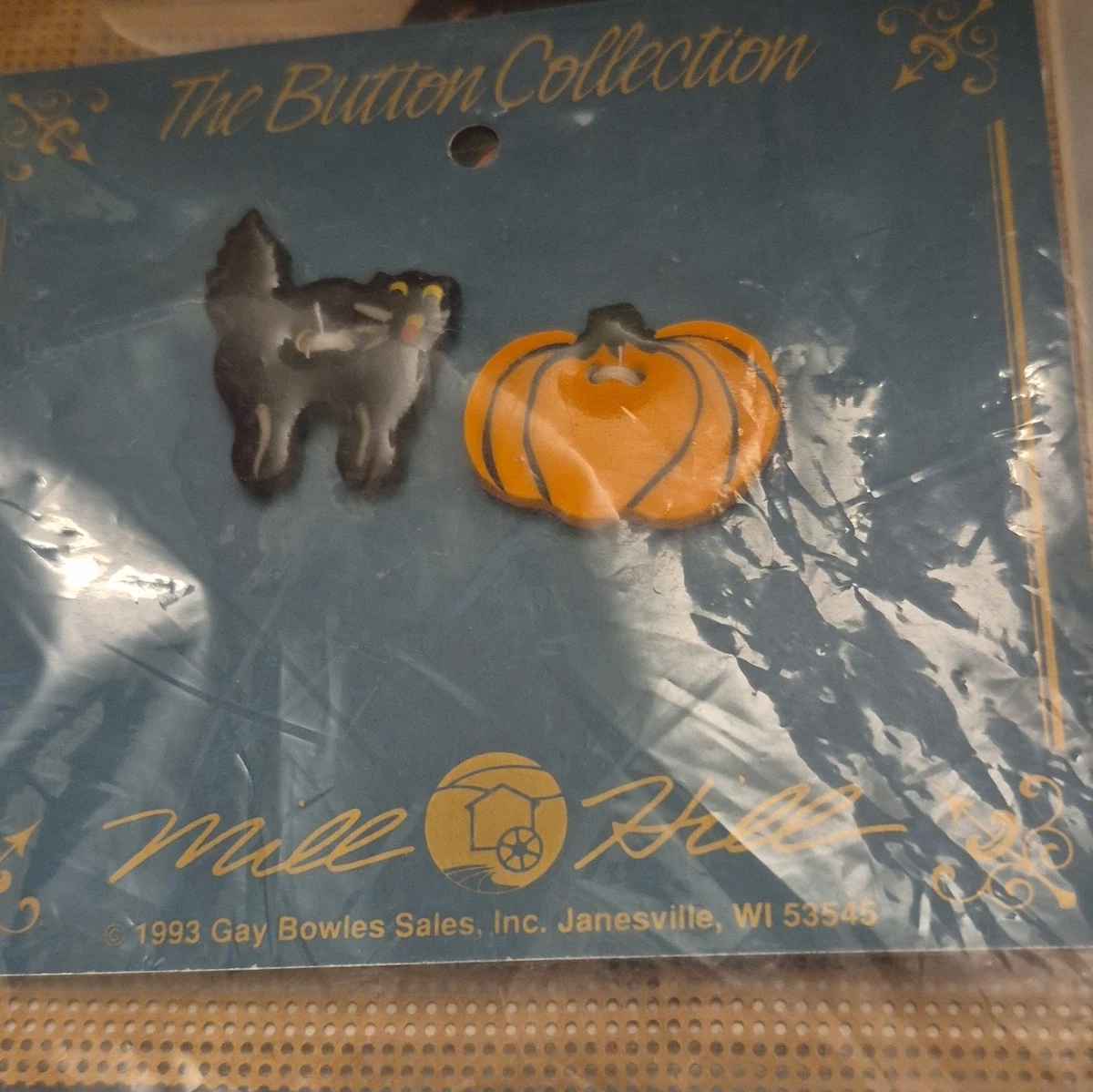 Mill Hill Checkerboard Series II Pumpkin Patch Button & Beaded Kit MHCB27