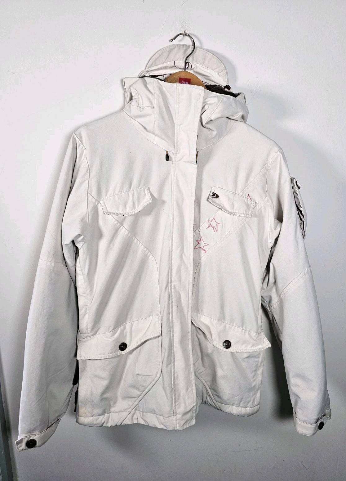 Salomon Clima Pro Giacca Sci Donna Media Bianca Imbottita con Cappuccio Impermeabile