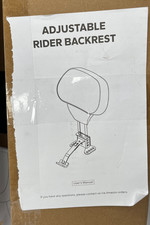 Benlari Rider Backrest, Adjustable Detachable Plug-in Driver Back Rest Pad