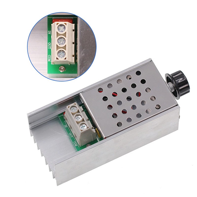 AC 0-220V 10000W SCR Motor Speed Controller Volt Regulator Thermostat Dimmer