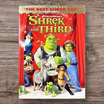 Shrek the Third (DVD, 2007, Full Screen Version) Includes Slipcover.  New