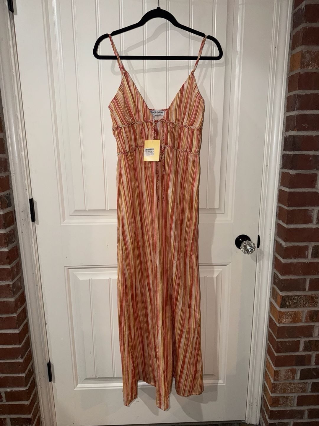 Charlie Holiday Heidi Maxi Dress Size US 4 Painterly Stripe, photo 2