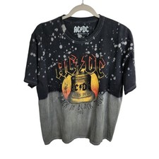 Camiseta AC/DC 2018 Hells Bells Back In Black Graphic Band Talla Grande