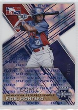 2019 Panini Elite Extra Edition Status Blue Die-Cut 17/75 Fidel Montero #188 5fq