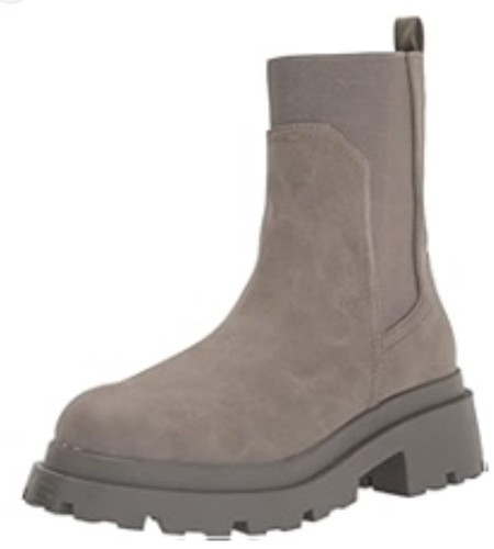 Dolce Vita Women Brody Fashion Boot Gray Size 11 Pull On Chunky Calf High - Picture 1 of 6