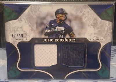 Julio Rodriguez 2025 Topps Tier One Relics /99 ( MEM) Seattle Mariners #T1R-JRO 