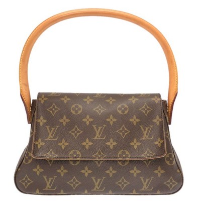 ルィヴィトンモノグラムバック AUTHENTIC LOUIS VUITTON M51147 Monogram Mini Looping Hand