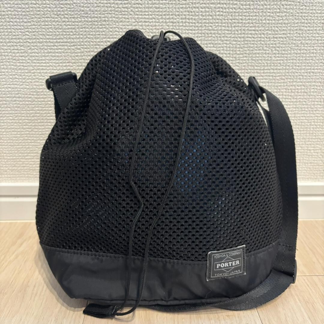 [Good Condition] PORTER Screen Drawstring Bag Sho… - image 1